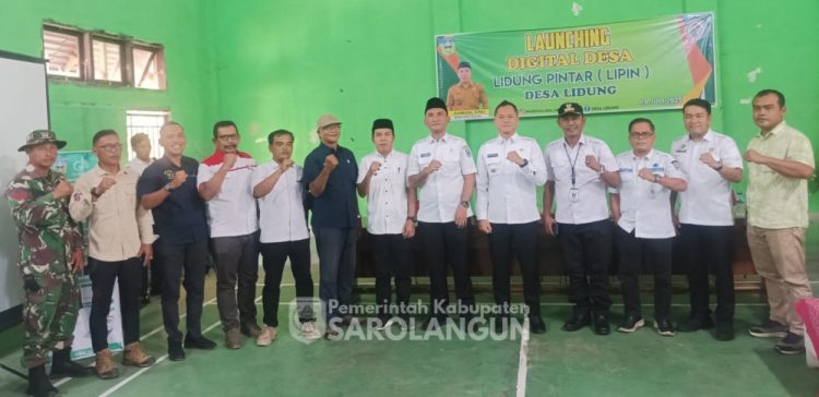 Dorong Transformasi Digital Hingga ke Desa, Bupati Sarolangun Luncurkan Digital Desa Lidung Pintar