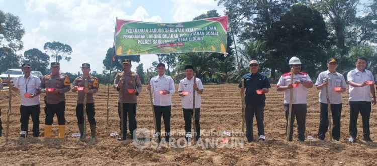 Wabup Sarolangun Gerry Trisatwika Pimpin Penanaman Jagung Serentak