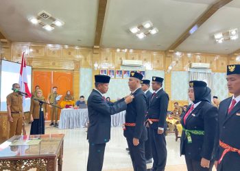 PJ Sekda Dedy Hendry Lantik Pelaksana Duta Pancasila Paskibraka Indonesia Kabupaten Sarolangun Periode 2025–2029