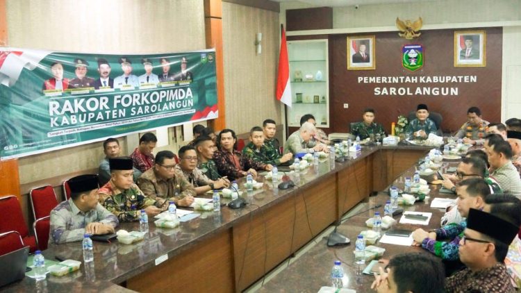 Pastikan Keamanan dan Kelancaran Nataru, Pemkab Sarolangun Gelar Rakor Forkopimda