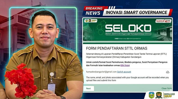 Inovasi Sederhana Layanan Penerbitan STTL Ormas di Bakesbangpol Kabupaten Sarolangun: Wujud Nyata ASN BerAKHLAK dan Smart Governance