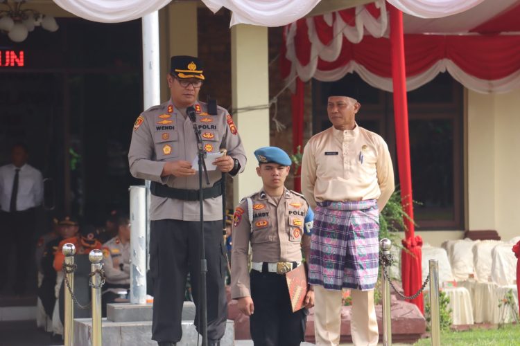 Perkuat Sinergitas Elemen Masyarakat, Polres Sarolangun Gelar Apel Kebangsaan Sabuk Kamtibmas