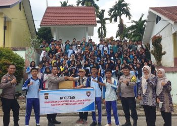 Cegah Narkoba, Judi Online, dan Geng Motor, Polres Sarolangun Berikan Penyuluhan ke Siswa Baru