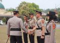 Polres Sarolangun Gelar Upacara Serah Terima Jabatan Sejumlah Pejabat Utama