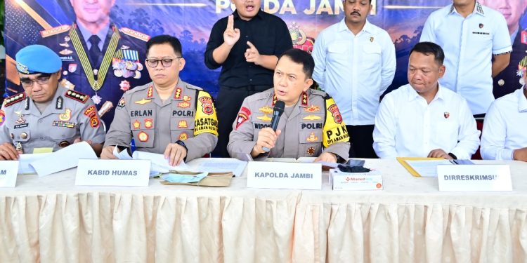 Polda Jambi Tangani 32 Kasus PETI, 71 Orang Jadi Tersangka Sepanjang 2026