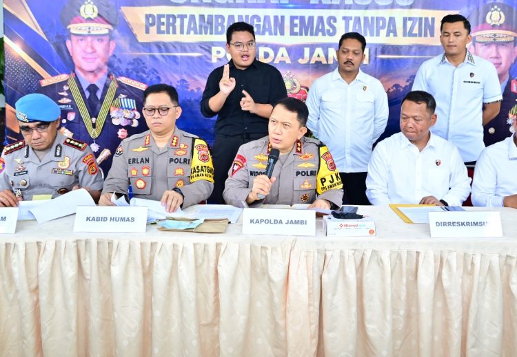 Polda Jambi Tangani 32 Kasus PETI, 71 Orang Jadi Tersangka Sepanjang 2026